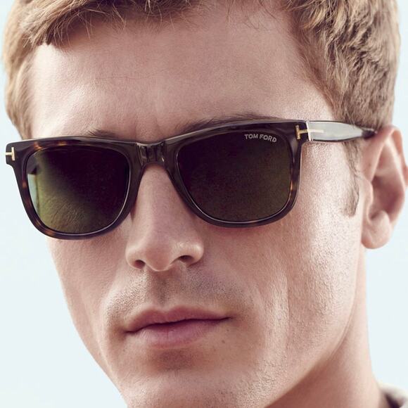 New, TOM FORD Eric-02 Sunglasses TF595 01J Authentic - Picture 1 of 12
